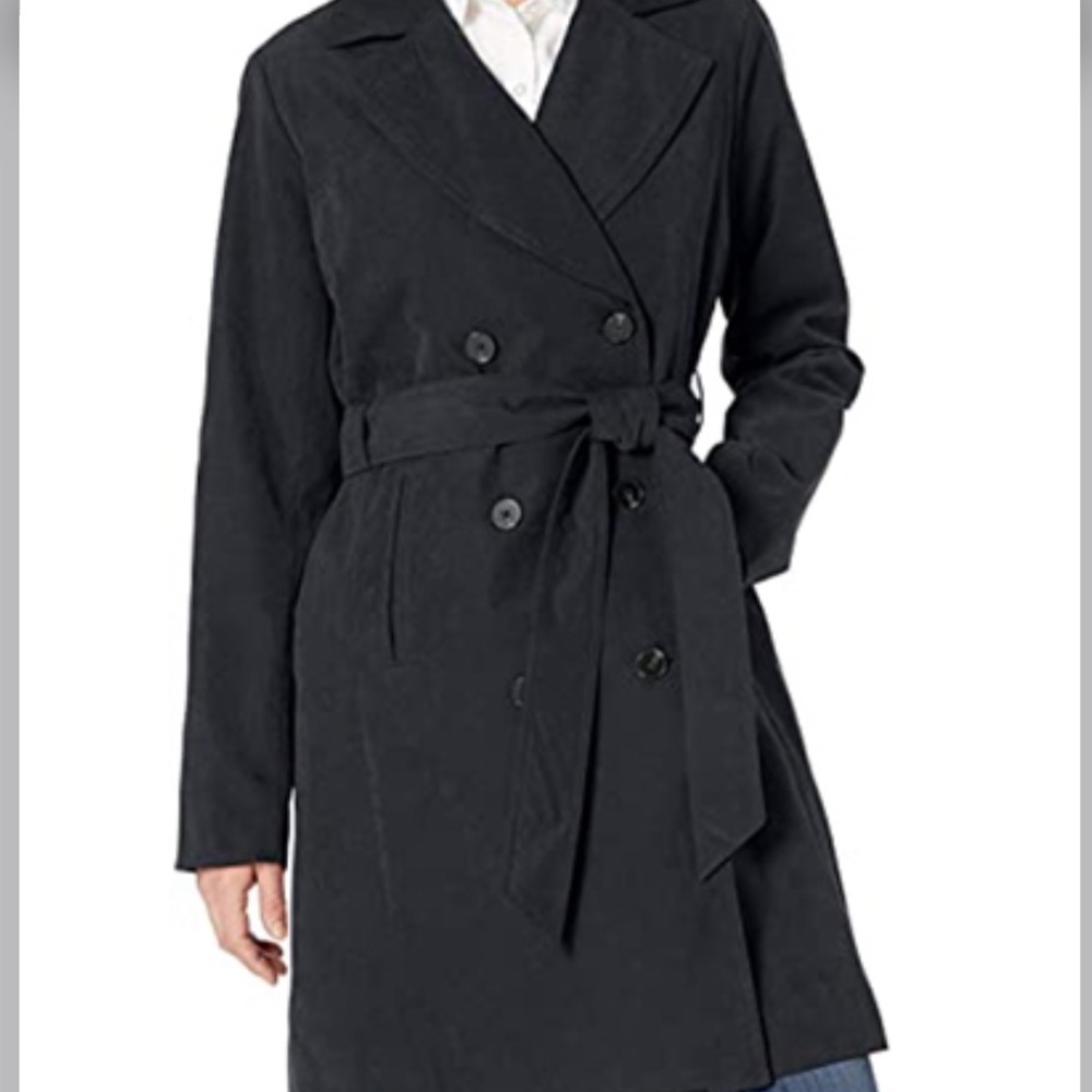 NWT  look like a real Flight Attendant Trench Coat w/detachable hood